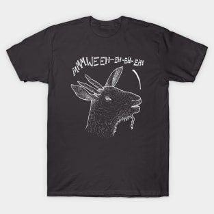 Ghost Goat - chalkboard style, spooky, funny stuff T-Shirt